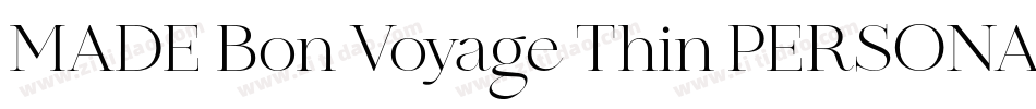 MADE Bon Voyage Thin PERSONAL USE字体转换